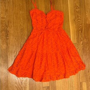 Francesca's Collections Orange Mini Dress